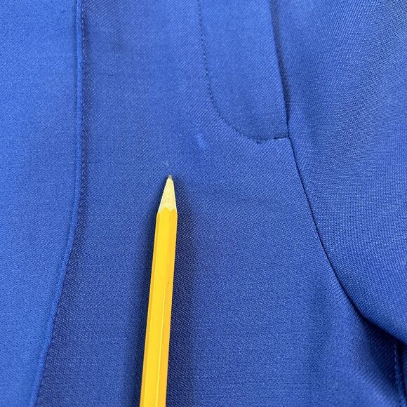 Theory Women's Size 00 Cardinal Trouser Bi-Stretch Wool Blue - Picture 9 of 9